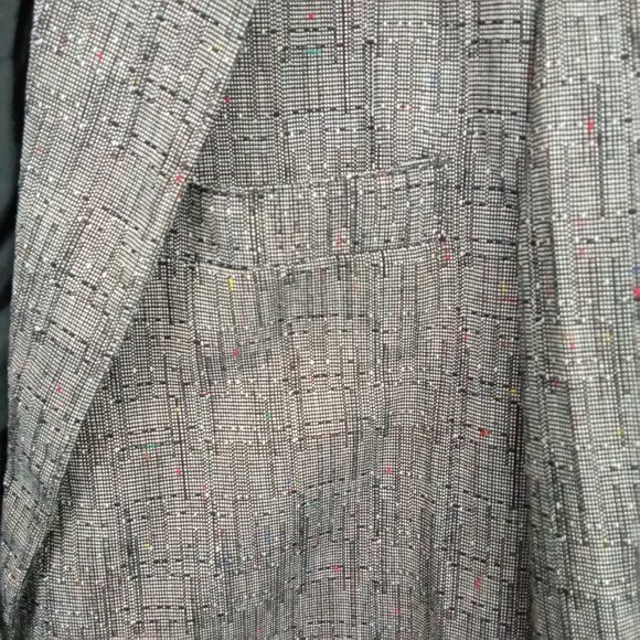 SPETTRO Men's Grey Woven Textured Buttoned Blazer - Picture 8 of 14